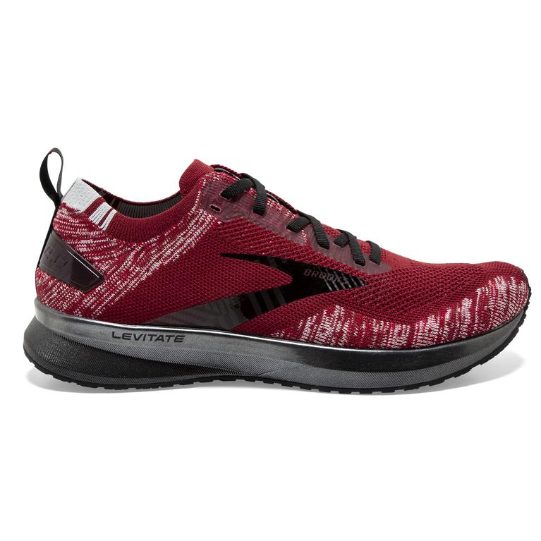 Brooks LEVITATE 4 Road Running Shoes Mens Sale - Red/Grey/Black (GNA394126)